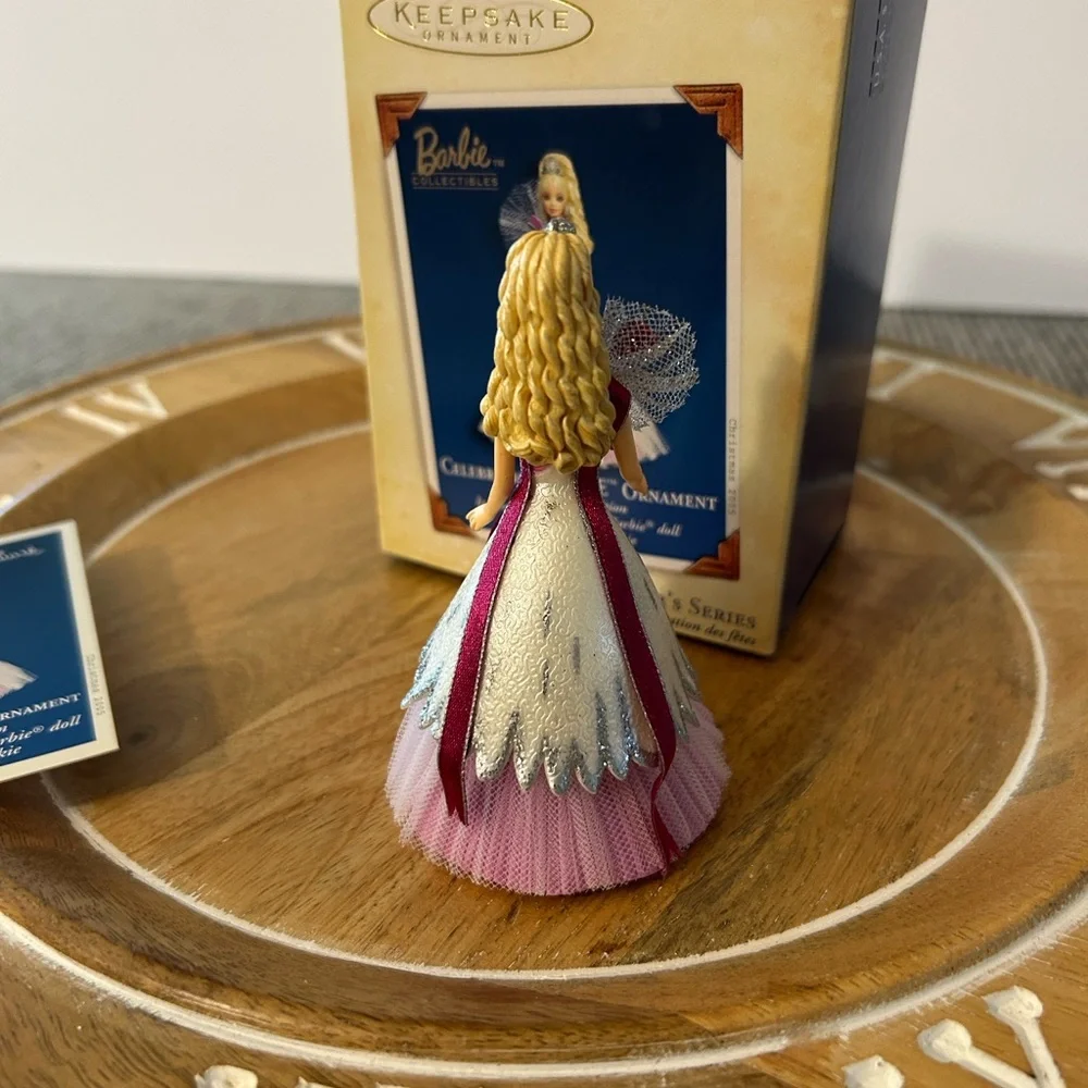 Hallmark Barbie Ornament NEW 2005 edition 6th in series pink dress